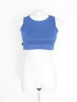 blusa feminina azul com recortes