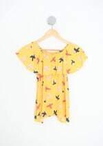 blusa hering kids amarela estampada