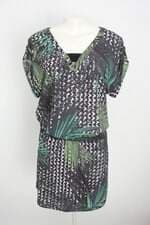 vestido shoulder feminino estampado