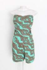 macaquinho cavendish feminino estampado com pregas