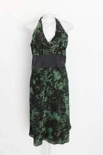 vestido cavendish feminino verde estampado