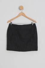 saia H&m feminina cinza
