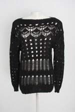 blusa feminina preta com transparência