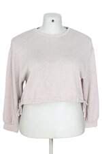 casaco de tricô Zara feminino bege