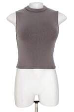 cropped Zara feminino cinza
