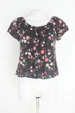 blusa ciganinha renner feminina estampada com aplique