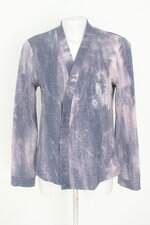 cardigan feminino colorido com fenda