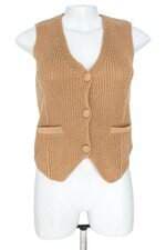 colete feminino bege
