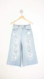 calça jeans canal feminina azul