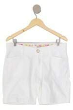 bermuda de sarja ladies feminina branca