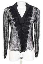 blusa is\bella feminina preta com transparência