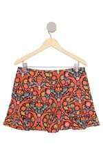 saia Zara feminina estampada 