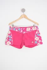 shorts marisa feminino rosa estampado