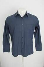 camisa cia do terno masculina azul