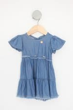 vestido kids azul