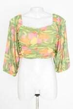 cropped Blue Steel feminino estampado com forro