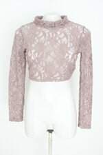 blusa feminina nude com bordado