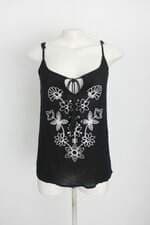 regata hering feminina preta com bordado