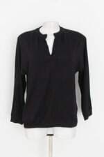 blusa manga longa feminina preta