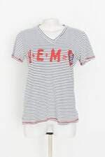 blusa nem feminina listrada com silk