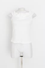 blusa feminina branca com hotfix