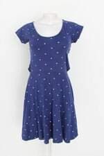 vestido marisa feminino azul estampado