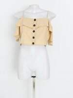 blusa feminina amarela