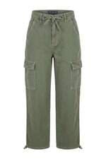 Calça de sarja cargo Renner verde