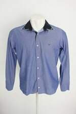 camisa masculina azul