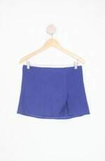 minissaia the one brand feminina azul com fenda