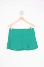 minissaia the one brand feminina verde com fenda