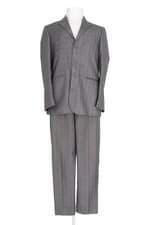  conjunto paletó 46 e calça 42 masculino hesser cinza xadrez