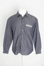 camisa sergio k masculina azul
