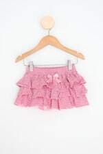saia kids rosa com sobreposição