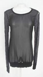 vestido shop 126 feminino preto com transparência