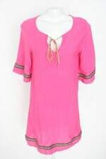 vestido d f top moda feminino rosa