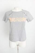 camiseta vidabela feminina cinza com recortes e silk