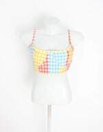 top feminino estampado