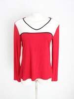 blusa marisa feminina vermelha com recortes