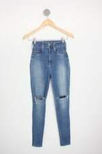 calça jeans feminina azul