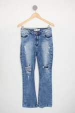 calça jeans feminina azul