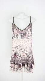 vestido triton feminino estampado com peplum