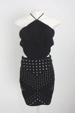 vestido My Favorite Things feminino preto com aplique