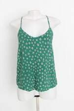 regata lezalez feminina verde estampada