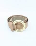 cinto feminino bege com aplique
