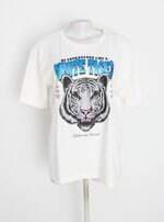 camiseta feminina off white com silk