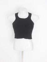 blusa cropped feminina preta