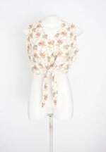 blusa cropped feminina floral