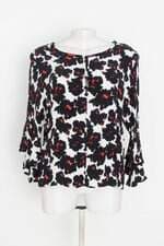 blusa shoulder feminina estampada com recortes