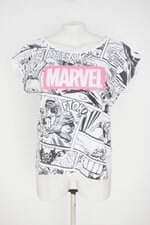 blusa caedu marvel feminina branca com silk